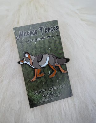 Coyote Enamel Pin