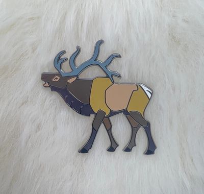 Elk Enamel Pin