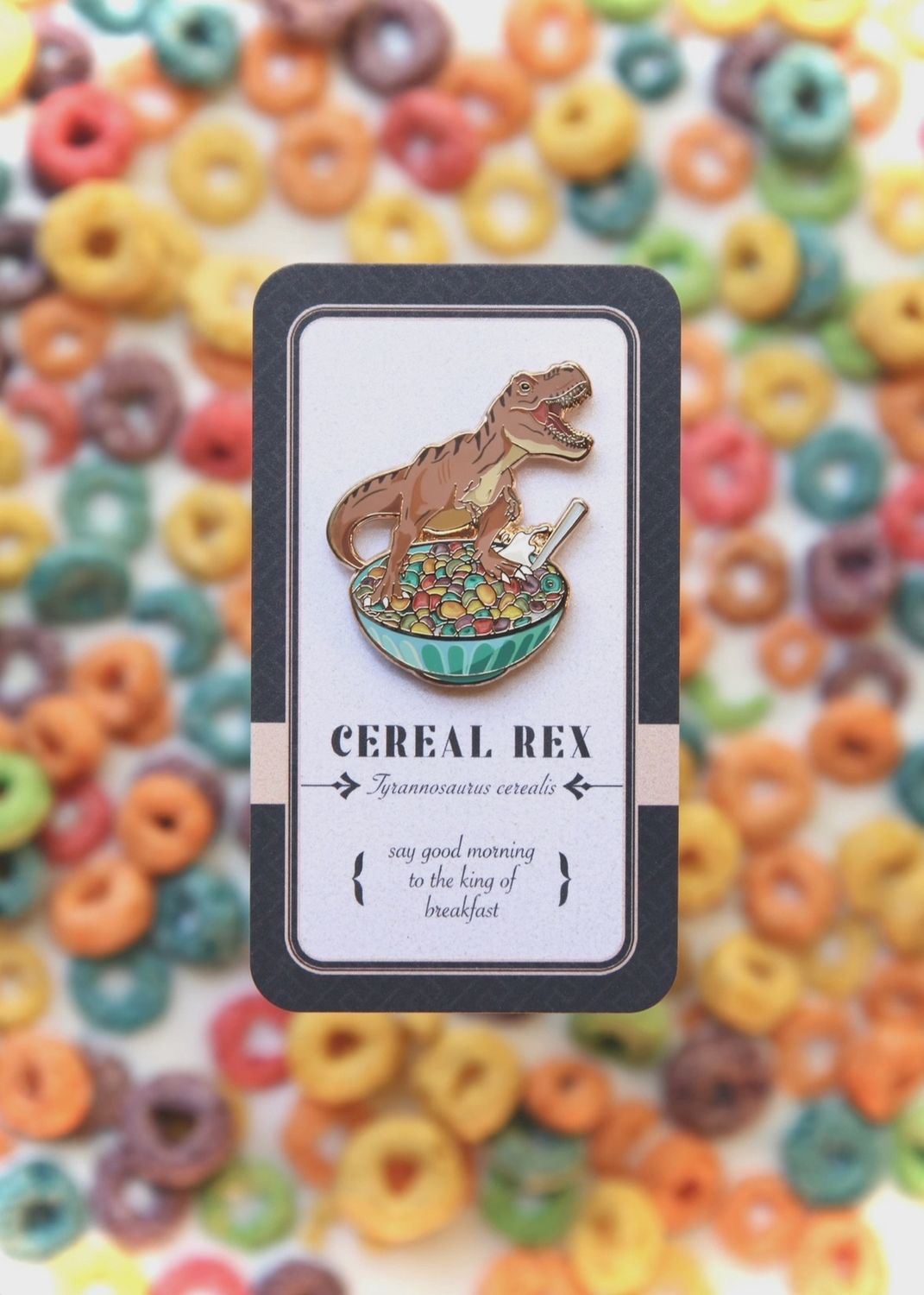 Cereal Rex Enamel Pin