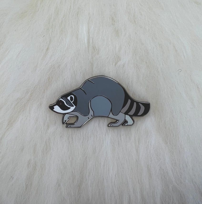 Raccoon Enamel Pin