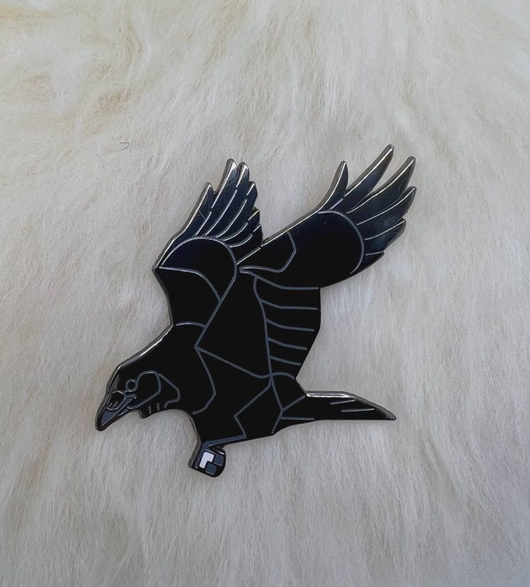 Raven Enamel Pin