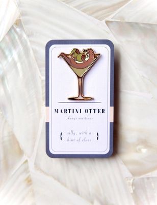 Martini Otter Enamel Pin