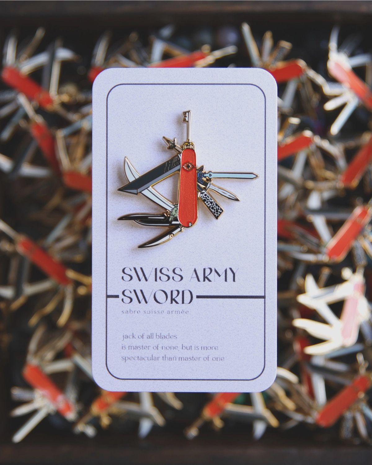 Swiss Army Sword Enamel Pin