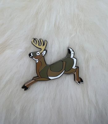 White Tail Deer Enamel Pin