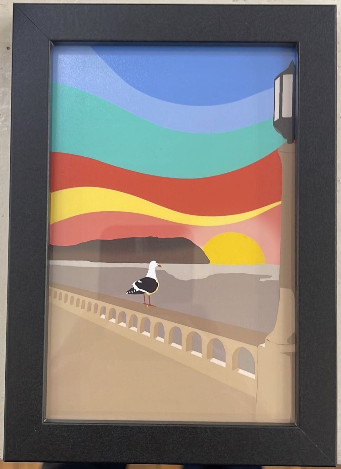 Framed Print - Seaside Promenade