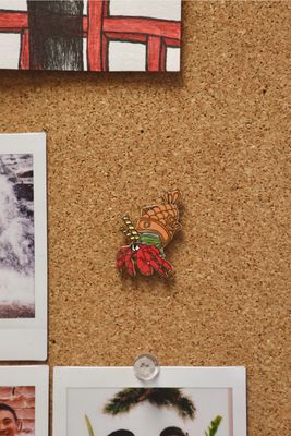 Taiyaki Hermit Crab Enamel Pin
