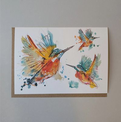 Kingfisher Card