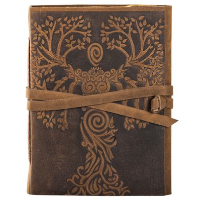 Brown Suede Goddess Tree Journal