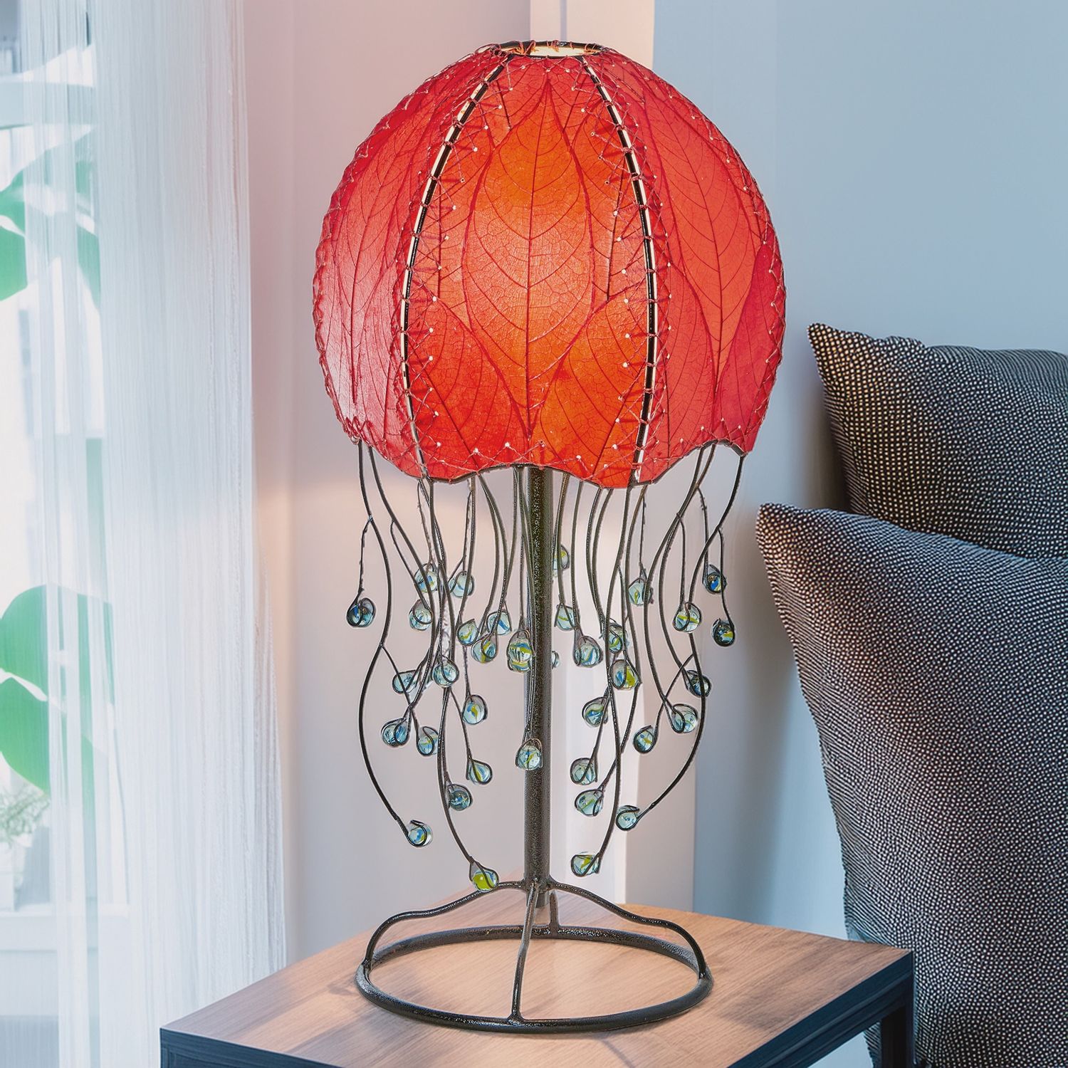 Jellyfish Table Lamp Red