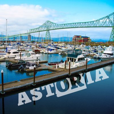 Astoria Harbor View Postcard