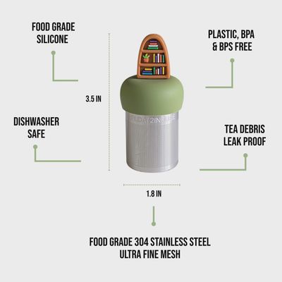 Plant Bookshelf Floating Tea Steeper