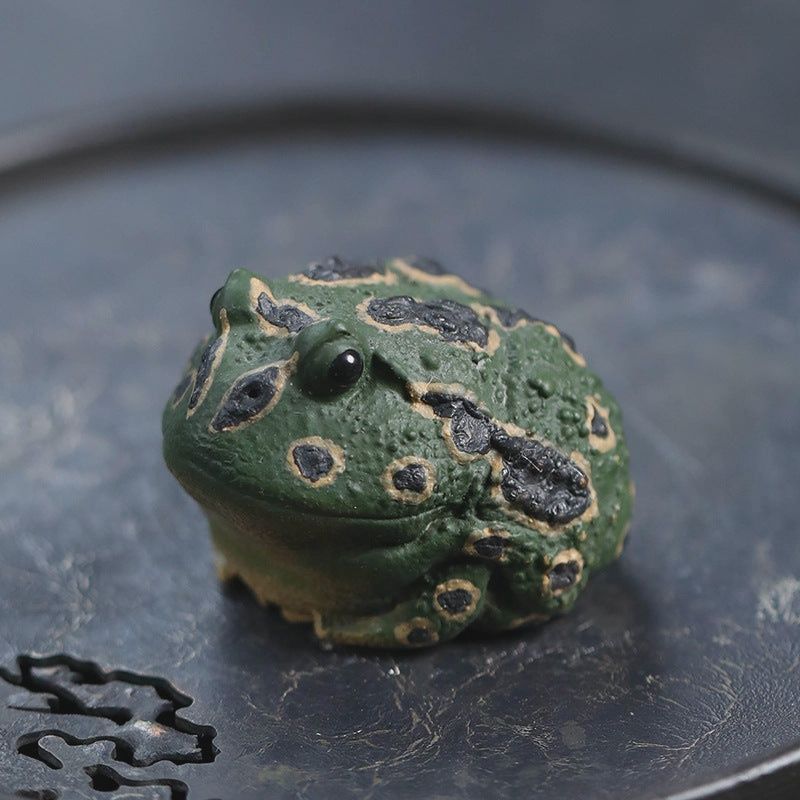 Lucky Toad Tea Pet, Color: Green