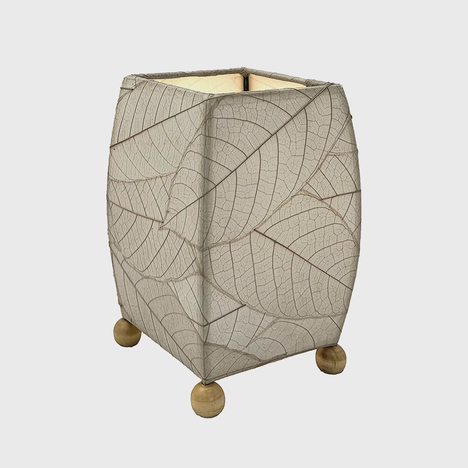 Mini Square Cocoa Leaf Lamp Gray