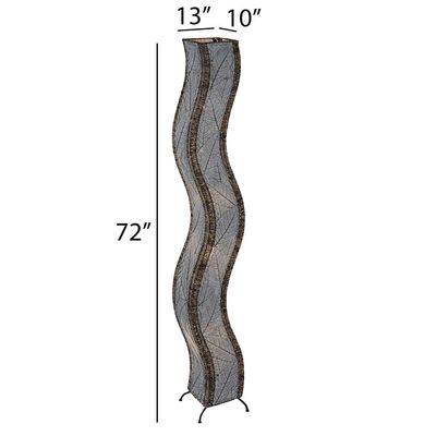 Wave Giant Floor Lamp Gray