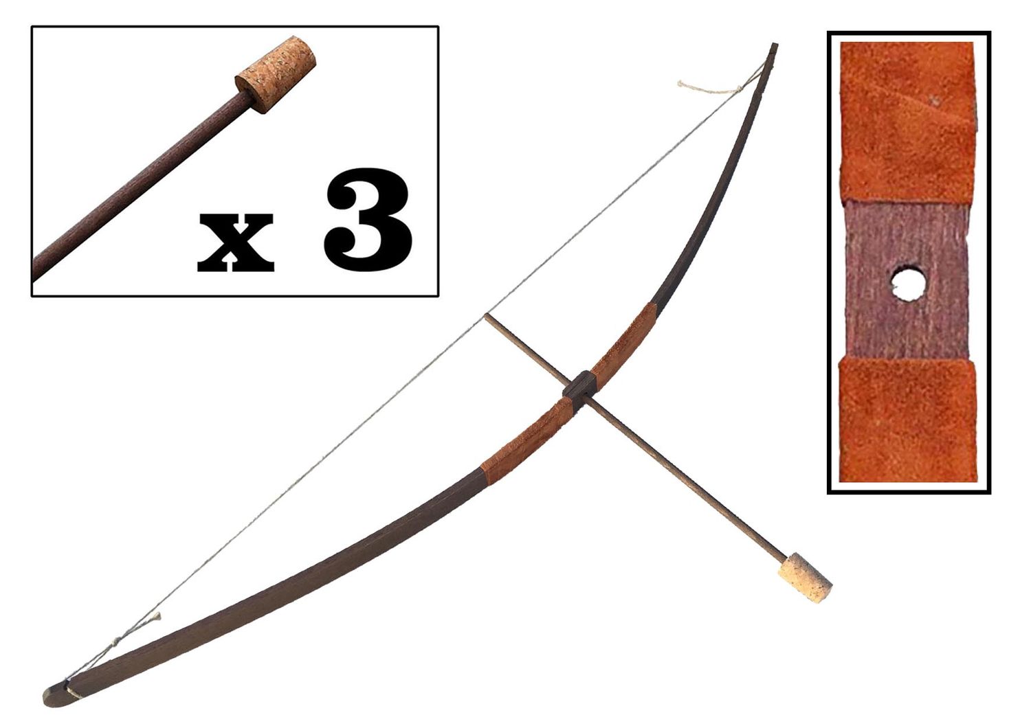 Bow + Arrow  Set, Color: Rustic