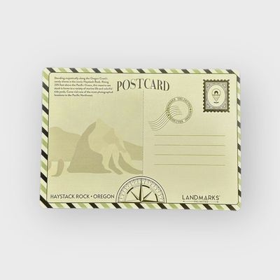 Haystack Rock Foil Postcard