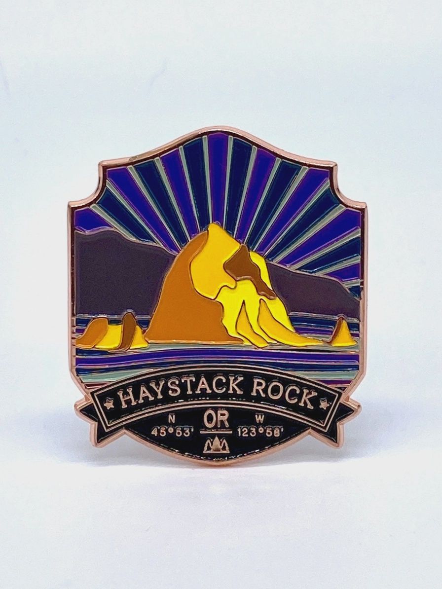 Haystack Rock Enamel Magnet