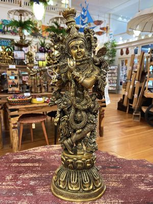 Brass Krishna Statue
