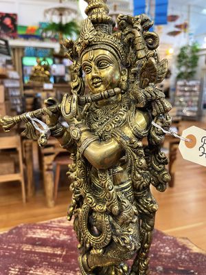 Brass Krishna Statue