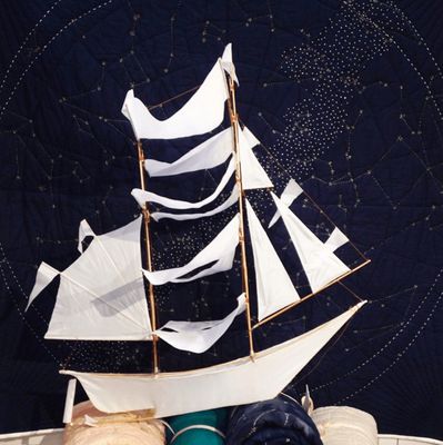 Super Ship Kite White