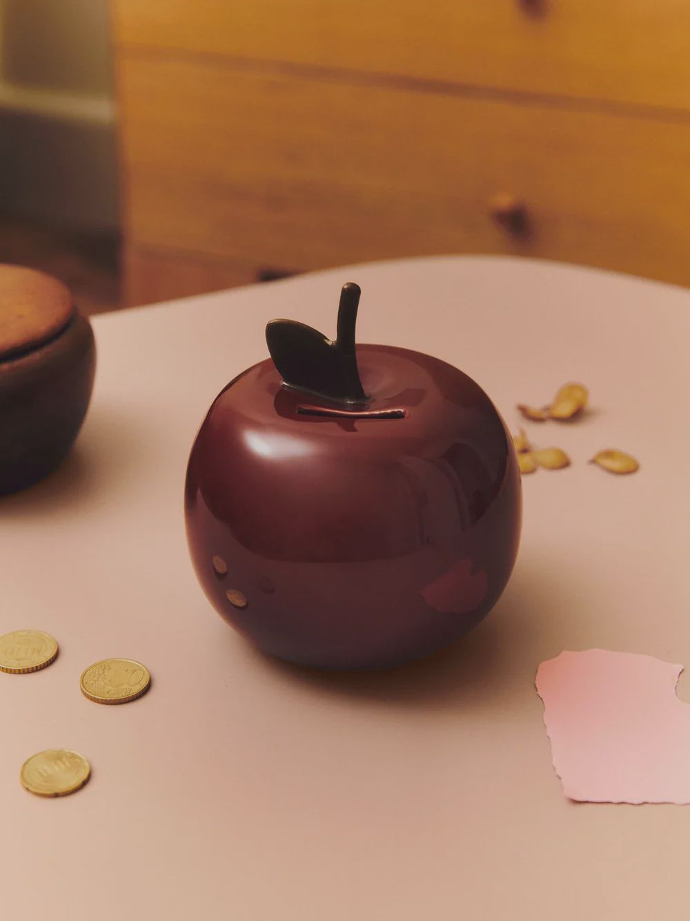 Apple Money Bank - Deep  Red