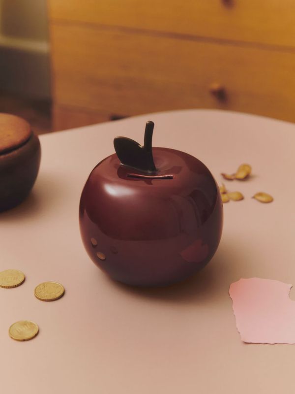 Apple Money Bank - Deep  Red