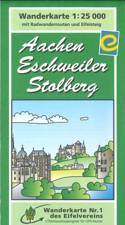 Carte de randonnées - Aachen, Eschweiler, Stolberg - 1/25.000