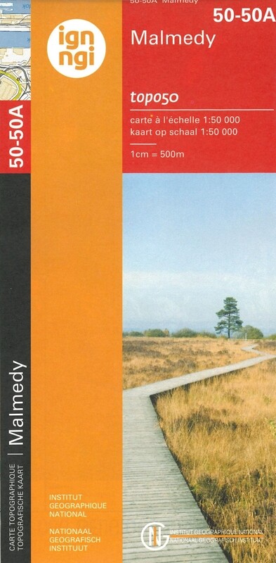 Carte topographique - Malmedy (50-50A) - 1:50 000