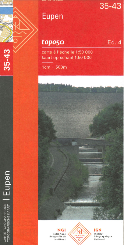 Topographische kaart - Eupen (35-43) - 1:50 000