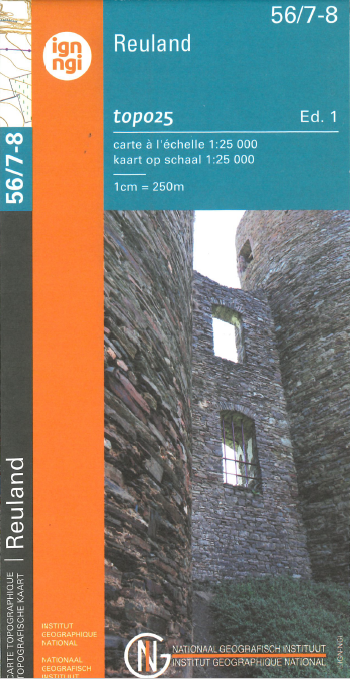 Topographische Karte - Burg-Reuland (56/7-8) - 1:25 000