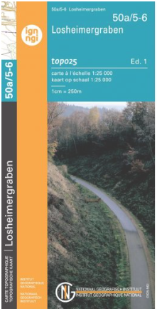 Carte topographique - Losheimergraben (50A/5-6) - 1:25 000