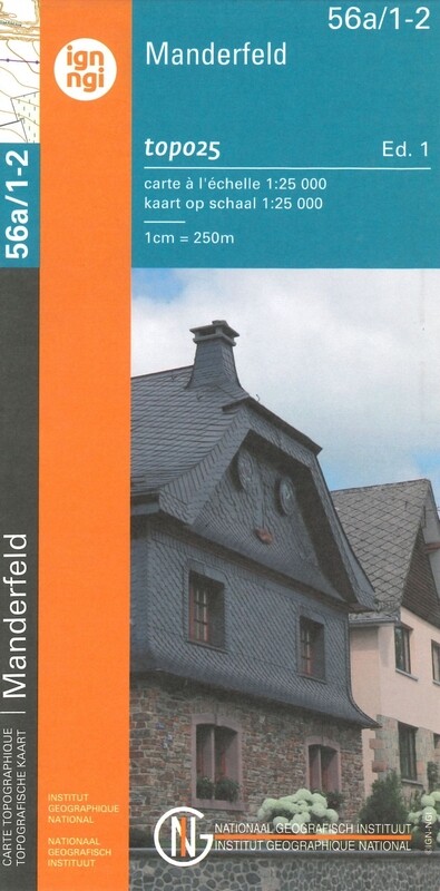 Topographische kaart - Manderfeld (56A/1-2) - 1:25 000