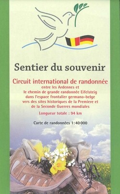 Carte de randonnées - Sentier du souvenir - 1/40.000