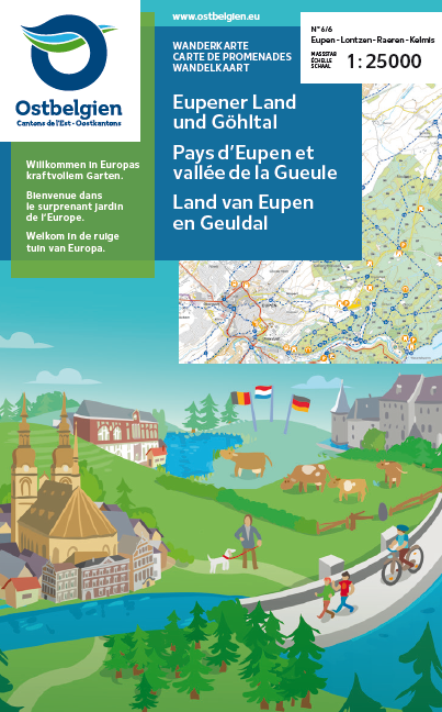 Wandelkaart - Land van Eupen en Geuldal- 1/25.000