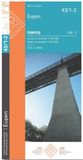 Carte topographique - Eupen (43/1-2) - 1:25 000
