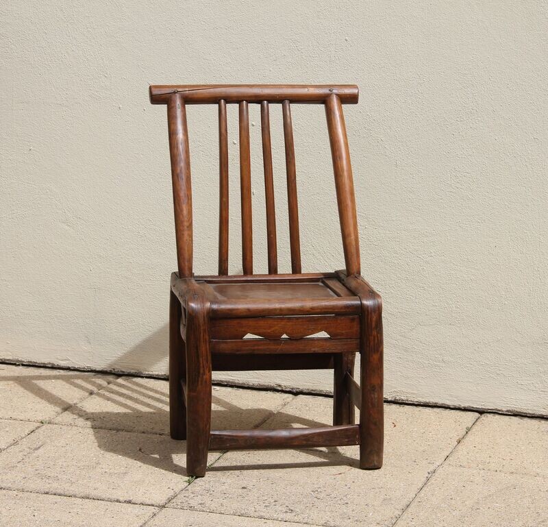 Chaise enfant bois exotique