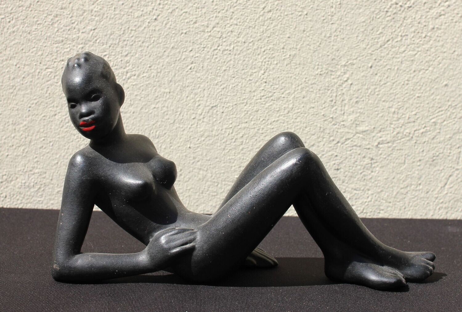 Statuette platre africaine 1950