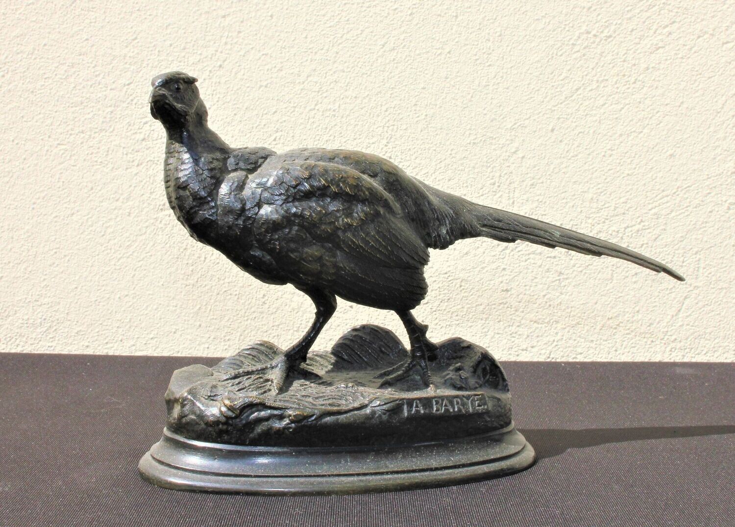 Bronze "Le faisan" par A. Barye