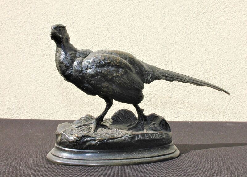 Bronze "Le faisan" par A. Barye