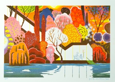RISO Print A3 Jan Van der Veeken limited edition /50