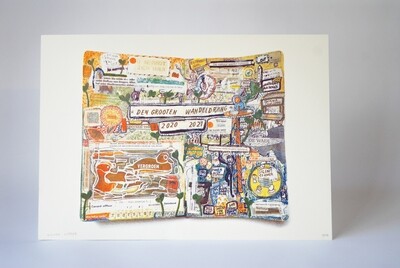 RISO Print A4 - Den grooten wandeldrang - Wouter Viaene - LE /10