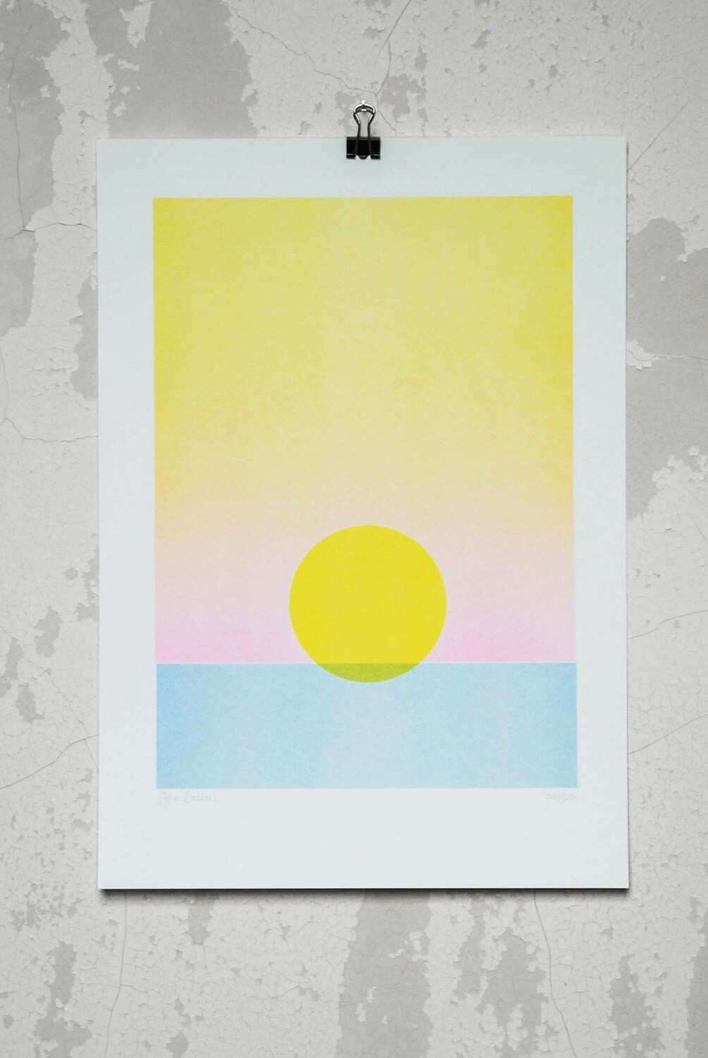A well-deserved sunset — Pink | RISO  A3 by Sofie Deckers - POTM_sept 2021 - LE /20