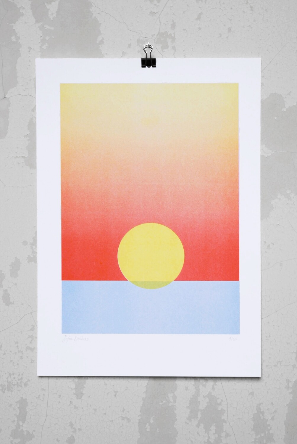 A well-deserved sunset — Red | RISO  A3 by Sofie Deckers - POTM_sept 2021 - LE /10
