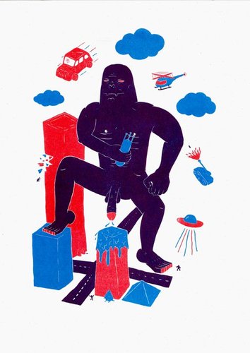 RISO Print A3 Groen limited edition /100