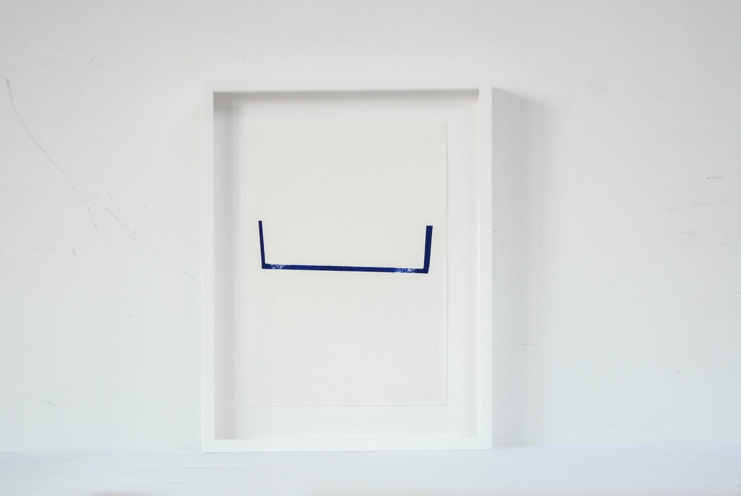 framed RISO Print A5 Jonas Nachtergaele 1/1 — blue too