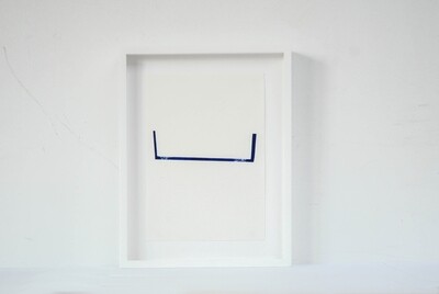 framed RISO Print A5 Jonas Nachtergaele 1/1 — blue too