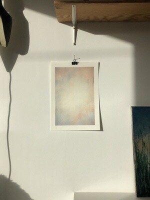 'VOILE' - 2 color RISO A3 by Johannes Elebaut - LE /50