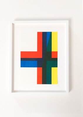 framed RISO Print A5 Jonas Nachtergaele /2 — 'zwaai'