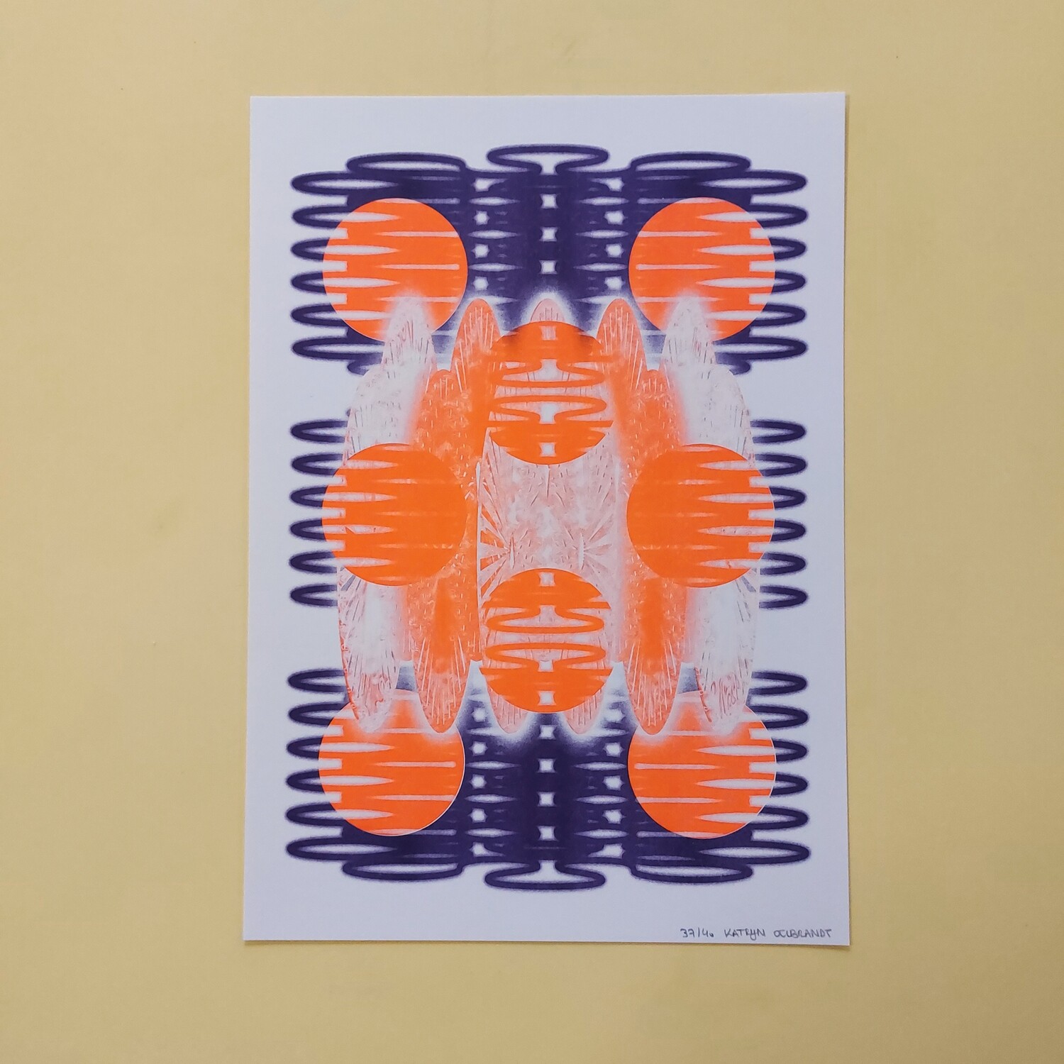 Mixing patterns N°1 | RISO  A3 by Katrijn Oelbrandt - LE /40
