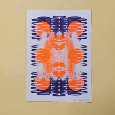 Mixing patterns N°1 | RISO  A3 by Katrijn Oelbrandt - LE /40